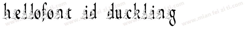 hellofont id duckling字体转换